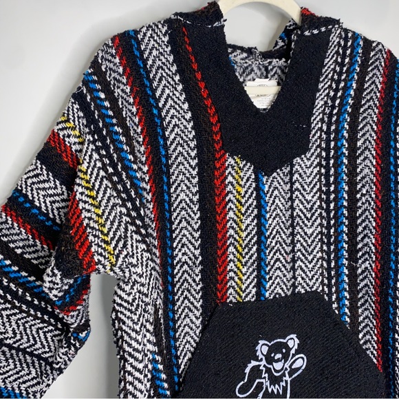 Grateful Dead Rasta Striped Drug Rug Hoodie - Picture 7 of 10